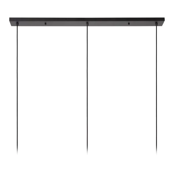 Lucide DANZA - Pendant light - 3xE27 - Black - detail 3